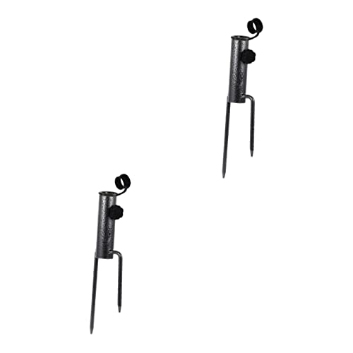 ifundom 2 Stück Sonnenschirmeinsatz Schirmsockel Ankerpfahl Für Regenschirm Strandschirm Spike Schirmständer Schirm Grashalter Schirm Outdoor von ifundom