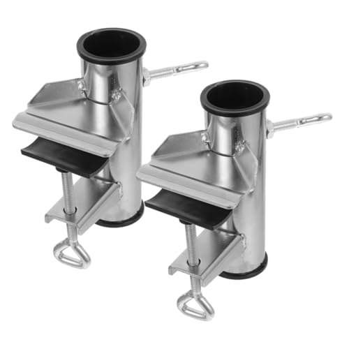 ifundom 2 Stück Sonnenschirmhalter Balkongeländer Klemme Wetterfest Uv-beständig Stabile Außenschirmbefestigung Für Terrasse Garten Strand Deck Tischhalterung ifundom 2 Stück Sonnenschirmhalter Balkongeländer Klemme Wetterfest Uv-beständig Stabile Außenschirmbefestigung Für Terrasse Garten Strand Deck Tischhalterung von ifundom