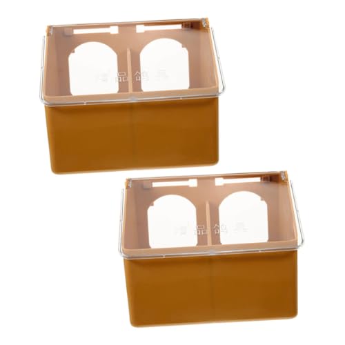 ifundom 2 Stück Teiliges Futterspender für Tauben Futterbehälter aus Bruchfestem Material Hängender Vogelfutterspender für Käfig Einfache Praktisch und Leicht zu Reinigen ifundom 2 Stück Teiliges Futterspender für Tauben Futterbehälter aus Bruchfestem Material Hängender Vogelfutterspender für Käfig Einfache Praktisch und Leicht zu Reinigen von ifundom