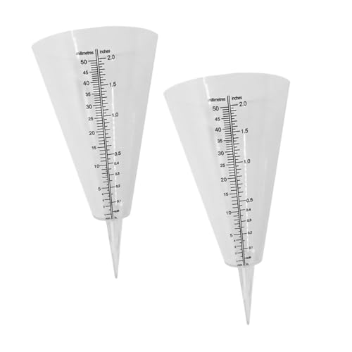 ifundom 2 Stück Teiliges Outdoor Regenmessgerät aus Transparentem Kunststoff mit Erdspieß Präzise Anzeige zum einfachen Ablesen für Garten Grünflächen und Landwirtschaft ifundom 2 Stück Teiliges Outdoor Regenmessgerät aus Transparentem Kunststoff mit Erdspieß Präzise Anzeige zum einfachen Ablesen für Garten Grünflächen und Landwirtschaft von ifundom