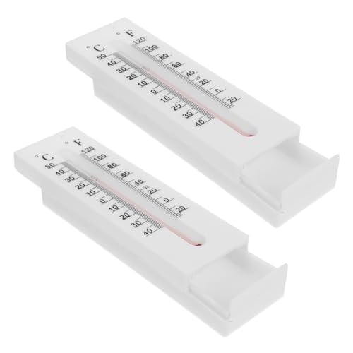 ifundom 2 Stück Thermometer Schlüsselversteck aus Robustem Kunststoff Wetterfestes Outdoor Key Cabinet mit Großem Temperaturbereich Handlich und Leicht Praktische Wand schlüsselbox zur von ifundom