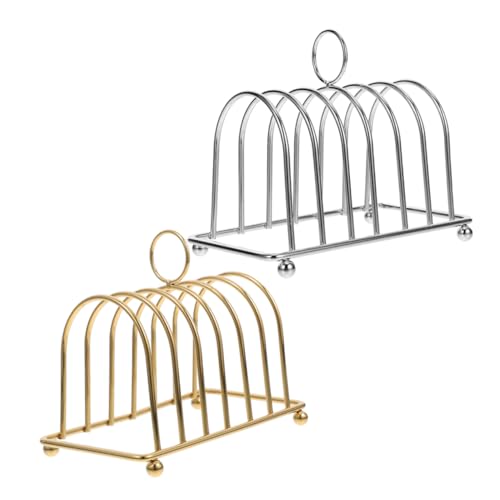 ifundom 2 Stück Toastständer Aus Metall Mit 6 Schlitzen Toastscheibenhalter Ständer Laibbrot Kühlregal Mit Griff Frühstücks Servierstation Für Den Schreibtisch ifundom 2 Stück Toastständer Aus Metall Mit 6 Schlitzen Toastscheibenhalter Ständer Laibbrot Kühlregal Mit Griff Frühstücks Servierstation Für Den Schreibtisch von ifundom