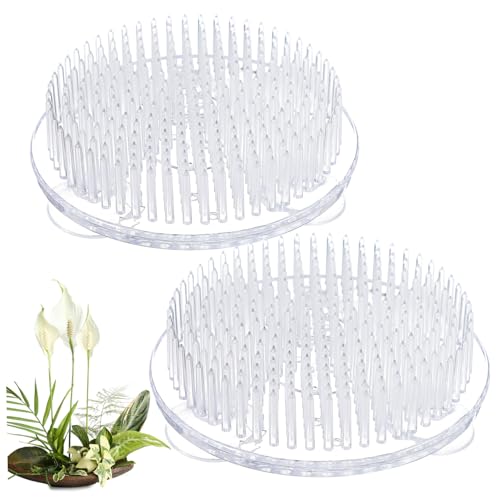 ifundom 2 Stück Transparenter Kunststoff Blumenfrosch mit Saugnäpfen Stabiler Steckhilfe für Blumenarrangements Vielseitig Einsetzbar in Vasen und Blumentöpfen Installieren und von ifundom