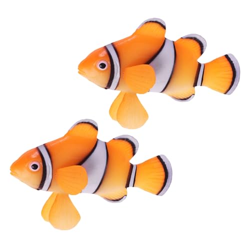 ifundom 2 Stück Unterwasser Fisch Ornament Lebensechte Künstliche Clownfisch Dekoration Saugnapf Fisch Ornament Aquarium Schwimmende Dekoration Künstliche Aquarium ifundom 2 Stück Unterwasser Fisch Ornament Lebensechte Künstliche Clownfisch Dekoration Saugnapf Fisch Ornament Aquarium Schwimmende Dekoration Künstliche Aquarium von ifundom