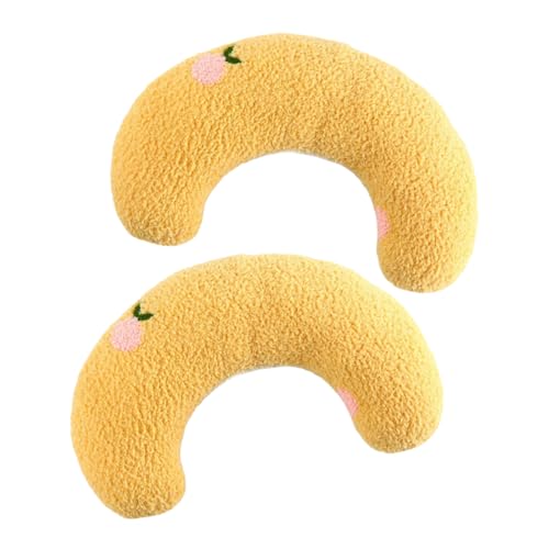 ifundom 2 Stück Waschbares Katzen U Kissen Flauschiges Stützendes Nackenkissen für Katzen Bequemes Schlafkissen zur Entlastung der Halswirbelsäule für Entspannte Ruhephasen von ifundom