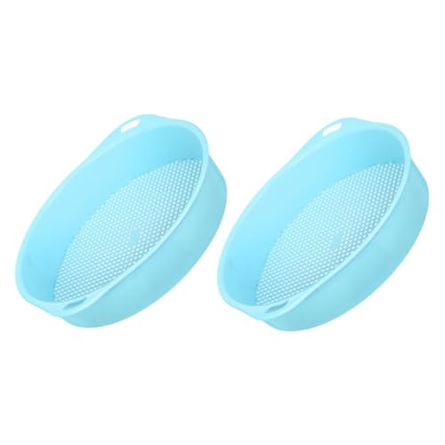 ifundom 2 Stücke Gartensieb Runde Bodensiebpfanne aus Kunststoff Ergonomisch Leicht Gartensieb für Erde Kompost Sand Feine Körnung Gartenwerkzeug Robust und Tragbar für Kleine Steine ifundom 2 Stücke Gartensieb Runde Bodensiebpfanne aus Kunststoff Ergonomisch Leicht Gartensieb für Erde Kompost Sand Feine Körnung Gartenwerkzeug Robust und Tragbar für Kleine Steine von ifundom