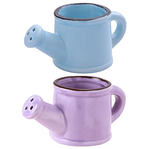 ifundom 2 Stücke Keramik Gießkanne für Blumenbewässerung Kleiner Bewässerungstöpfe für und Außenbereich Langlebig und Energiesparend Zubehör für Gartenarbeit von ifundom