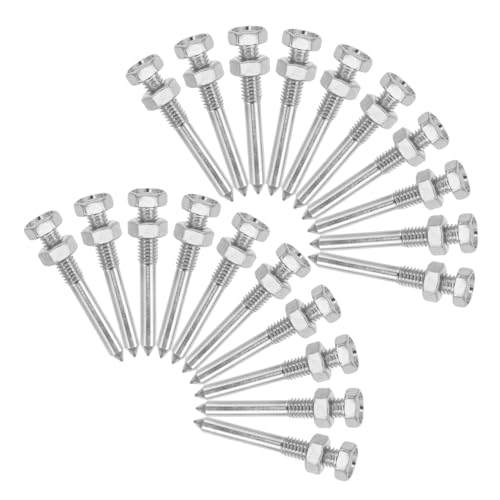 ifundom 20 Stück Teiliges Metall Spikes für Aerifizierer Schuhe Langlebige Rasenlüfter Schuhnägel Robust und Widerstandsfähig Einsetzbar für Gartenrasen und Unebene Böden Ersatz Zubehör ifundom 20 Stück Teiliges Metall Spikes für Aerifizierer Schuhe Langlebige Rasenlüfter Schuhnägel Robust und Widerstandsfähig Einsetzbar für Gartenrasen und Unebene Böden Ersatz Zubehör von ifundom