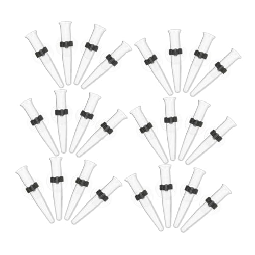 ifundom 24 Stück Transparente Blumenröhrchen mit Saugnapf Wiederverwendbare Wasserbehälter für Frische Blumen Praktische Halterung zur Längeren Blumenfrische für Floristen und Dekoration ifundom 24 Stück Transparente Blumenröhrchen mit Saugnapf Wiederverwendbare Wasserbehälter für Frische Blumen Praktische Halterung zur Längeren Blumenfrische für Floristen und Dekoration von ifundom