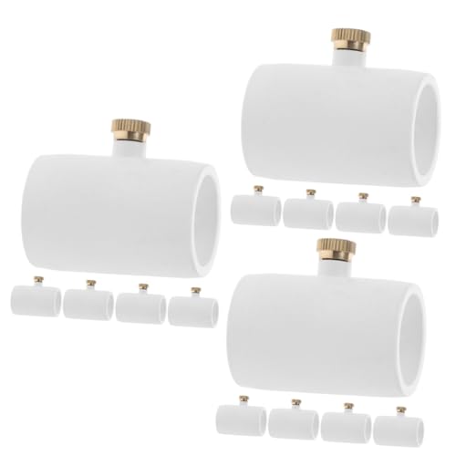 ifundom 3 Sätze Sprühkühlsystem Düsennebel Ersatz-nebeldüse Herr Sprühnebel Verbindungsschlauch Sprühwischer Rohrverbinder Mit Zerstäuberdüse 1/2 Zoll PVC-Mister-Kupplung Weiß 5 Stücke * 3 von ifundom
