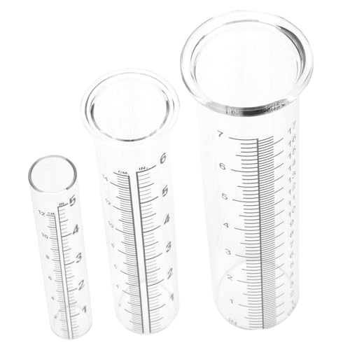ifundom 3 Stück Teiliges Glas Regenmesser mit Messskala Langlebige Regenmesszylinder für Garten Outdoor Klare Ablesung Präzises Niederschlagsmessgerät Hochwertige Glasröhren ifundom 3 Stück Teiliges Glas Regenmesser mit Messskala Langlebige Regenmesszylinder für Garten Outdoor Klare Ablesung Präzises Niederschlagsmessgerät Hochwertige Glasröhren von ifundom