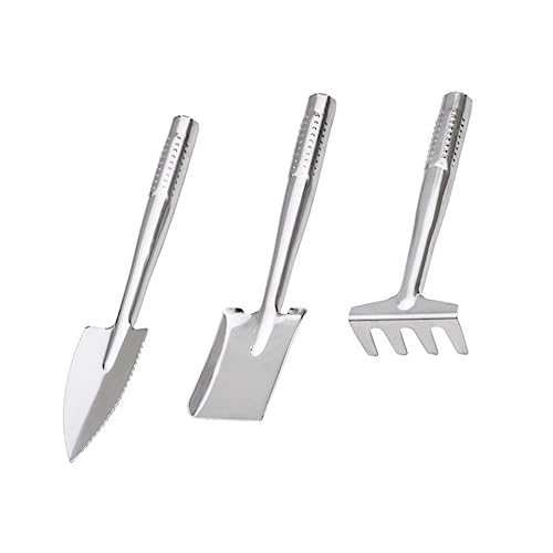 ifundom 3 Stück Teiliges Set Schaufel und Rechen Lustige Strandspielzeuge für Langlebig und Rostfrei für Sandspiele und Gartenarbeit von ifundom