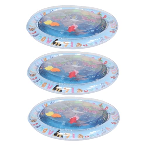 ifundom 3 Stücke Teiliges Katzen Wassermatte Rund mit Meeresmotiven Dicke rutschfeste Kühlmatte für Katzen und Kätzchen Sensorisches Spiel mit Schwimmenden Fischen Einfach zu Reinigen und ifundom 3 Stücke Teiliges Katzen Wassermatte Rund mit Meeresmotiven Dicke rutschfeste Kühlmatte für Katzen und Kätzchen Sensorisches Spiel mit Schwimmenden Fischen Einfach zu Reinigen und von ifundom
