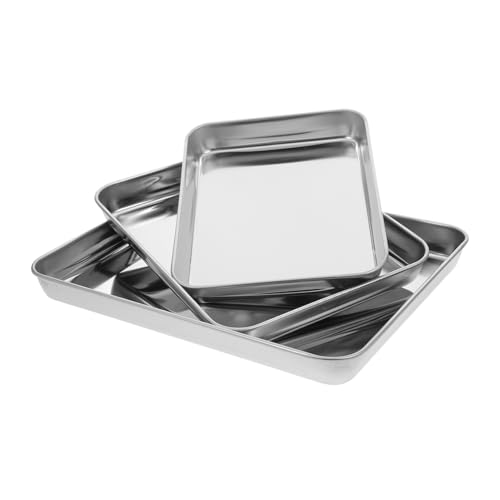ifundom 3stücke Teiliges -servierplatten Multifunktionale Back Und Grilltrays Für Frucht Und Snack-präsentation Leicht Zu Reinigen Verschiedene von ifundom