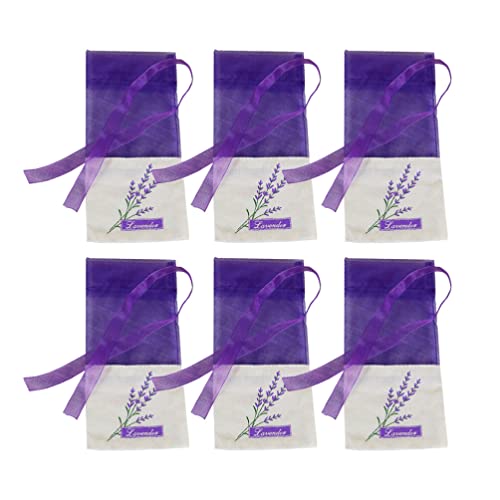 ifundom 30st Lavendel Tasche Kit Beutel Mit Lavendeldruck Klarsichttüten Für Geschenke Blumen Konfetti Taschen Für Organza-mullbeutel Klare Süßigkeitentüten Baby Kinderwagen Violett Frisch von ifundom