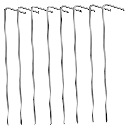 ifundom 30 Stück Teiliges Aluminium Zeltheringe Design Robuster Bodenanker für Camping Strand Garten Vielseitig Einsetzbar mit Meißelspitzem Ende für Festen Halt Sand Gras Schlamm von ifundom