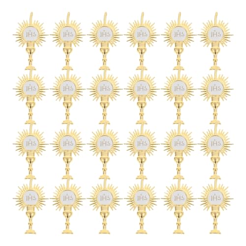 ifundom 4 Sätze Religiöse Party Dekorationen Mit Heiligem Licht Topper Für Fotografie Und Feiern Für Kirchenfeiern Und Religiöse Anlässe 24 Stück * 4 ifundom 4 Sätze Religiöse Party Dekorationen Mit Heiligem Licht Topper Für Fotografie Und Feiern Für Kirchenfeiern Und Religiöse Anlässe 24 Stück * 4 von ifundom