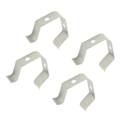 ifundom 4 Stück Bbq Thermometer Probe Clip aus Silber Edelstahl Halter für Grill Smoker Ofen Einfache Befestigung Praktisch und Tragbar für Präzise Temperaturmessung Beim Kochen und von ifundom