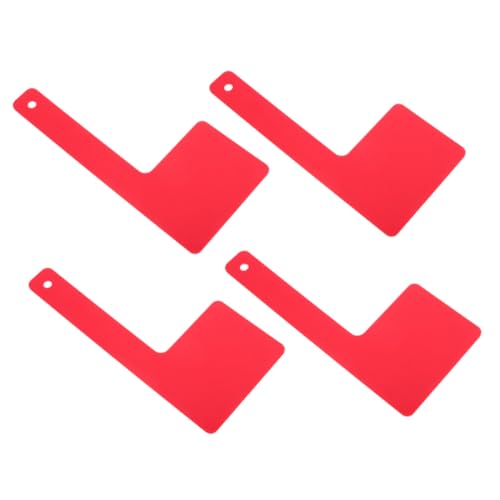 ifundom 4 Stück Teiliges Acryl Briefkastenflaggen Drehbare Rote Flagge Dekoratives Briefkasten Zubehör für Wand Pfostenmontage Einfache Installation Zuverlässige Postanzeige von ifundom