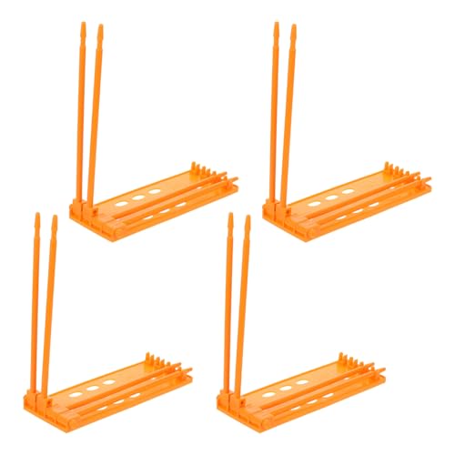 ifundom 4 Stück Teiliges Kunststoff Vogel Fußringe Halter Kompakter Aufbewahrungsständer für Tauben Hühner Wachteln und Papageien Praktisches Trainings Organisationszubehör für Vogelringe von ifundom