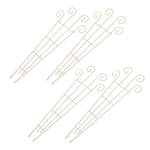 ifundom 4 Stück Teiliges Mini Klettergerüst aus Metall Kompakte Rankhilfe für Kletterpflanzen und Topfpflanzen Platzsparendes DIY Gartenspaliere Dekoratives Pflanzengitter für Innenbereich von ifundom