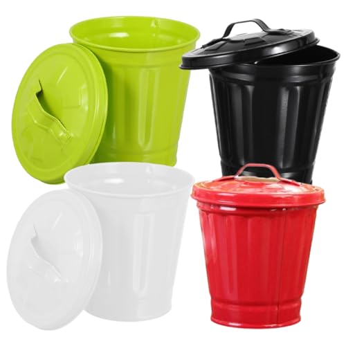 ifundom 4 Stück Teiliges Tischmülleimer mit Praktischer Abfalleimer Bucket Form für Robustes Design zur Aufbewahrung von Abfall Wohnzimmer Schlafzimmer ifundom 4 Stück Teiliges Tischmülleimer mit Praktischer Abfalleimer Bucket Form für Robustes Design zur Aufbewahrung von Abfall Wohnzimmer Schlafzimmer von ifundom