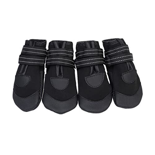ifundom 4 Stück Teiliges wasserdichte Warme Hundeschuhe mit Reflektierendem Doppelklebestreifen rutschfeste Sohlen und Verstellbarem Elastischem Band Atmungsaktiv für Kleine Hunde im ifundom 4 Stück Teiliges wasserdichte Warme Hundeschuhe mit Reflektierendem Doppelklebestreifen rutschfeste Sohlen und Verstellbarem Elastischem Band Atmungsaktiv für Kleine Hunde im von ifundom