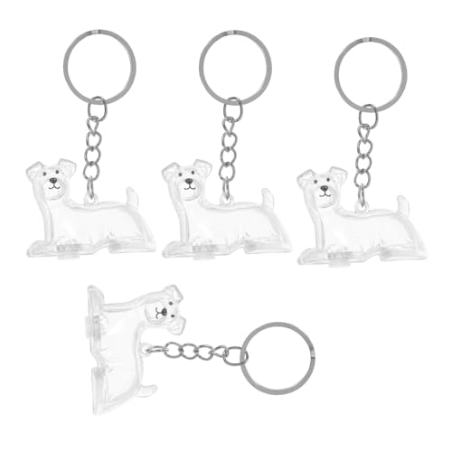 ifundom 4 Stück Transparente Aufbewahrungsbox für Haustierhaare Bag Charm für Taschen und Rucksäcke von ifundom