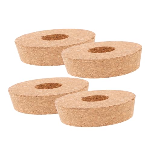 ifundom 4 Stück hydroponische Vase Terrarienglas Hydroponik-Anbaudeckel drinnen wachsend transparent Hydrokultur mikrolandschaft Hohldeckel für Vase Deckel für Vasenpflanzer Holz Khaki von ifundom