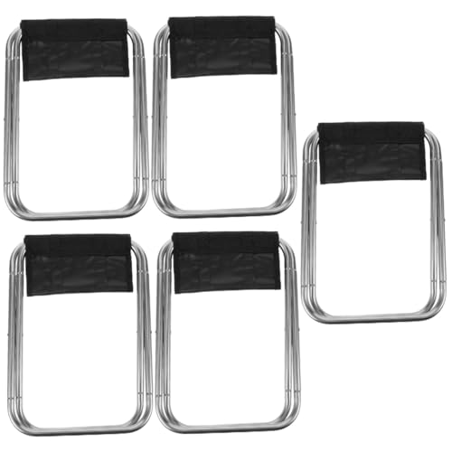 ifundom 5 Stück Klapphocker Aluminiumlegierung zusammenklappbarer Outdoor-Hocker Falten tritthocker klappbar sitzbank Leichter tragbarer Hocker Praktischer Klapphocker für den Außenbereich von ifundom