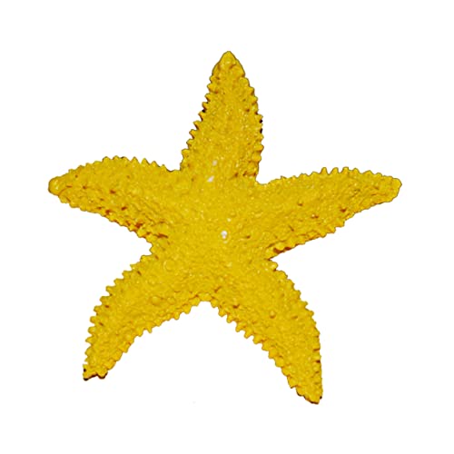 ifundom 5 Stück Teiliges Aquarium Deko Resin Seestern Gelb Umweltfreundlich Handgefertigt Unterwasser Deko für Fischbecken Wiederverwendbar Vielseitig Einsetzbar von ifundom