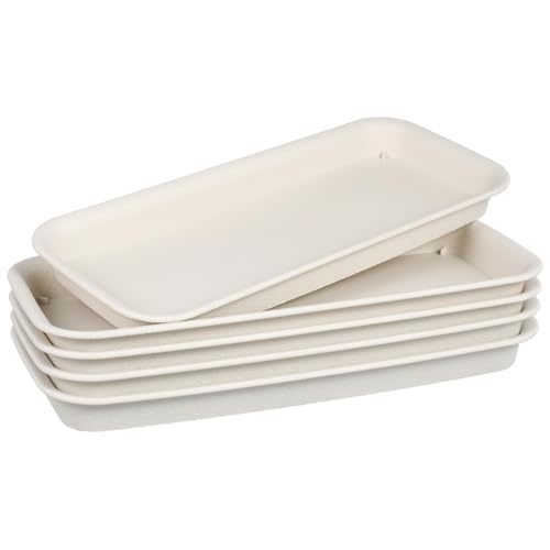 ifundom 5 Stück Teiliges Kunststoff Blumentopf Untersetzer Rechteckige Beige Pflanzenschalen aus Hitzebeständigem PP Wassersparend Atmungsaktiv und Strapazierfähig für Bonsai und ifundom 5 Stück Teiliges Kunststoff Blumentopf Untersetzer Rechteckige Beige Pflanzenschalen aus Hitzebeständigem PP Wassersparend Atmungsaktiv und Strapazierfähig für Bonsai und von ifundom