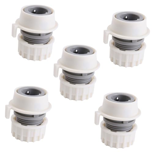 ifundom 5 Stück Teiliges Wasserhahn schlauchadapter Langlebiger Schnellverbinder für Waschmaschinen aus Robustem Kunststoff Dicht Schließend Bruchsicher Einfache Manuelle Installation ifundom 5 Stück Teiliges Wasserhahn schlauchadapter Langlebiger Schnellverbinder für Waschmaschinen aus Robustem Kunststoff Dicht Schließend Bruchsicher Einfache Manuelle Installation von ifundom
