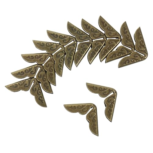 ifundom 50stücke Vintage Buchecken Schutz Dekorative Eckenschützer Für Fotoalben Notizbücher Scrapbooking Antike Metallkanten Für Buchverzierungen Für DIY-projekte Und von ifundom