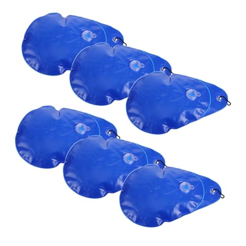 ifundom 6 Stück Auslaufsichere Pool Wasserbeutel für Winterabdeckungen Robuste Hängetaschen PVC für Oberirdische Pools für Sichere Befestigung von Poolabdeckungen von ifundom