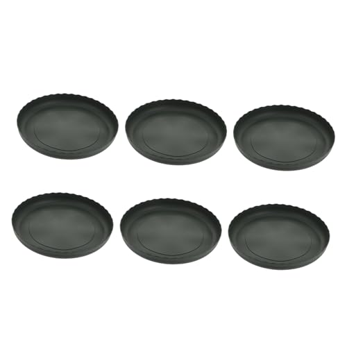 ifundom 6 Stück Pflanzenteller Wasserspeicher Trays für Blumentöpfe und Bonsai Runde Untersetzer für Garten und Balkon Grün für und Ordentliche Pflanzenpflege von ifundom
