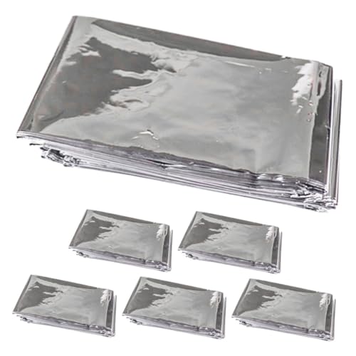 ifundom 6 Stück Reflektierender Pflanzenfilm für Gartenanwendung Wärmespeichernde Folie Doppelseitiges Silbernes Design für Effektives Pflanzenwachstum und Frostschutz ifundom 6 Stück Reflektierender Pflanzenfilm für Gartenanwendung Wärmespeichernde Folie Doppelseitiges Silbernes Design für Effektives Pflanzenwachstum und Frostschutz von ifundom