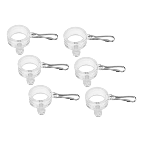 ifundom 6stücke Fahnenmast-ringclip Aus Edelstahl Befestigungsring Mit Karabiner Für Gartenfahnenhalter Clips Für Fahnenmast Drehbarer Fahnenaufhängeclip Stabiles Und Langlebiges Zubehör von ifundom