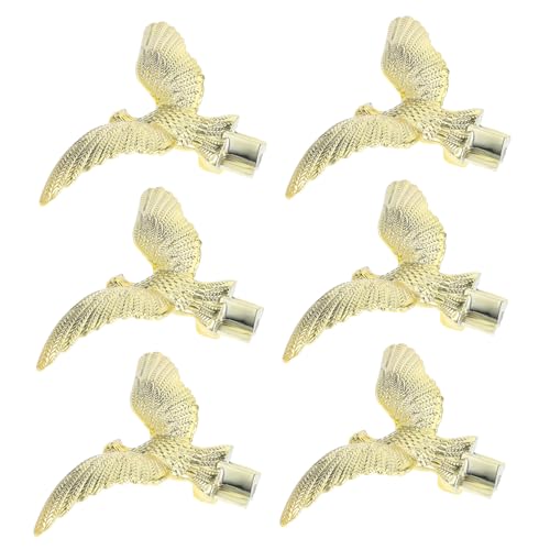 ifundom 6 Stück Teiliges Goldene Flaggenmast-adlerkopf-Topper Wetterfeste Garten-flaggenstopp-Vogel-fahnenmast-Spitze mit Clip Stilvolles Outdoor-Finial für Konferenz und Vielseitige ifundom 6 Stück Teiliges Goldene Flaggenmast-adlerkopf-Topper Wetterfeste Garten-flaggenstopp-Vogel-fahnenmast-Spitze mit Clip Stilvolles Outdoor-Finial für Konferenz und Vielseitige von ifundom