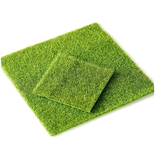 ifundom 6 Stück lebensechtes Gras Sphagnum im Freien Moos Grün gefälscht Miniaturverzierung Feengras Green von ifundom