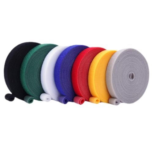 ifundom 7 Stück Teiliges Nylon Pflanzenbinder Wiederverwendbar in Farben Flexibler Gartenbinder für Pflanzen Ranken Kabel und Zweige Selbstklebend Vielseitig für Garten und von ifundom