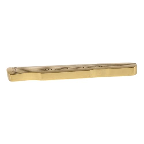 ifundom Antikes Messing-papiergewicht mit Guqin-design Schweres Calligraphy Practice Tool Dekorativer Büro-schreibtischhalter Vintage Chinesisches Kunstwerk für Malerei und von ifundom