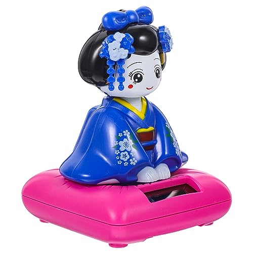 ifundom Asiatische Kabuki-Figur Auto-Kimono-Puppen-Ornamente Kleines Kimono-puppendekor Kimono-puppenfiguren Fürs Auto Auto-fensterbank-Dekoration Sonnentanz Kleines Plastik Japan Im Auto von ifundom