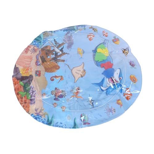 ifundom Aufblasbare Haustierkühlung Wassersensor Spielmatte Wasser Spielematte Faltbare Spielmatte Pet und Katzenwassersensorenmatte Haustierkühlungsmatte Wassermatte PVC von ifundom