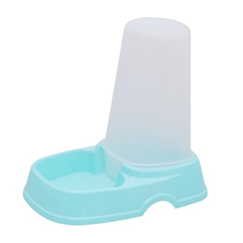 ifundom Automatischer Tierfutterspender aus Hochwertigem Kunststoff Staubgeschützt und Leicht zu Reinigen für Hunde und Katzen Hellblauer Futterautomat für Haustiere mit Abnehmbarem von ifundom