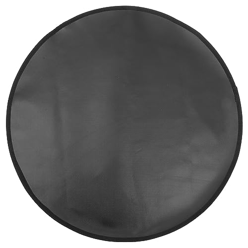 ifundom BBQ-Feuermatte Grillmatte Tragbar Camping isolierte Matte Grillenzubehör Multifunktions-Isoliermatte Outdoor-Isoliermatte Kissen Aluminiumfolienfaser Black von ifundom