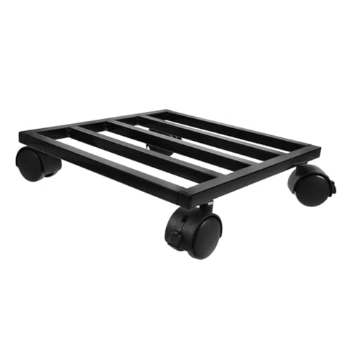 ifundom Blumenroller mit Rädern Robuste Pflanzbasis für und Außenbereich Metall Pflanzständer für Blumentöpfe und Bonsai und Wasserabweisende Ablage von ifundom