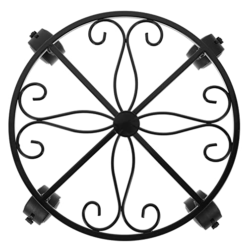 ifundom Plant Moving Caster Mit Bremsen Praktischer Blumenroller Für Innen Und Außen Robustem Mit Beweglichen Rädern Und Stilvollem Design Für Blumen Und Pflanzen von ifundom