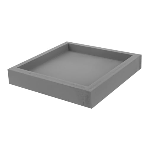 ifundom Blumentopf Tablett Pflanzenschalen Selbst Tabletts Unterstützung Wasser Inhaber Grau Untersetzer Für Gartentöpfe Anlage Draußen Terrakotta Drinnen Klein Grey PVC von ifundom