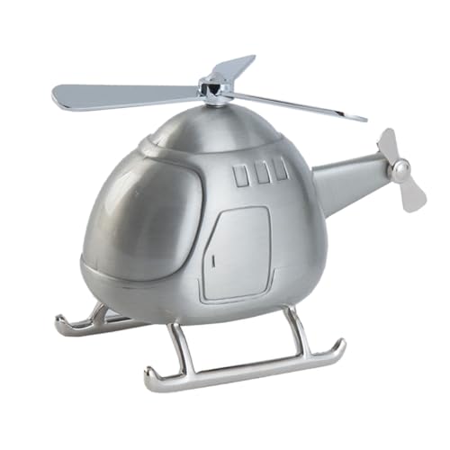 ifundom Hubschrauber Spardose Sparschwein Münzspardose Metall Silber für Kinder und Erwachsene Büro Schreibtisch Ornament Raumdekoration Geld Sparen Geschenkidee ifundom Hubschrauber Spardose Sparschwein Münzspardose Metall Silber für Kinder und Erwachsene Büro Schreibtisch Ornament Raumdekoration Geld Sparen Geschenkidee von ifundom